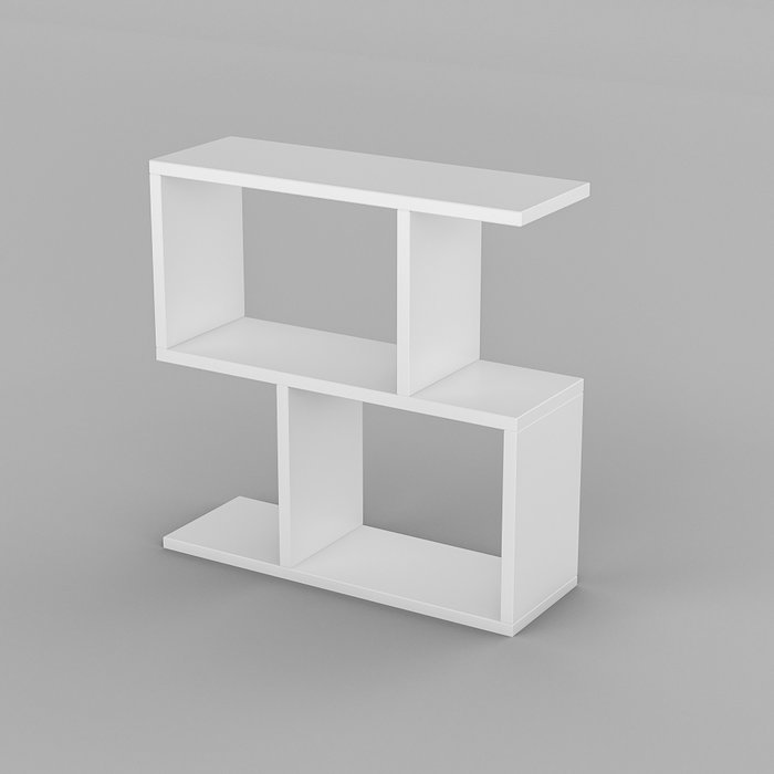 Hanah Home Mesa Auxiliar Life - Blanca, 60x60x20 cm